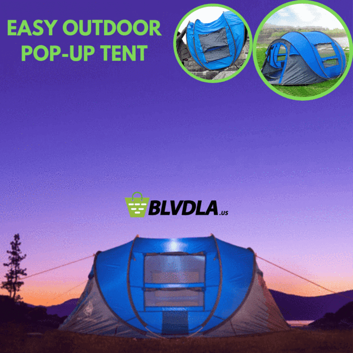 4-Person Easy Pop up Outdoor Tent (9x6 feet)